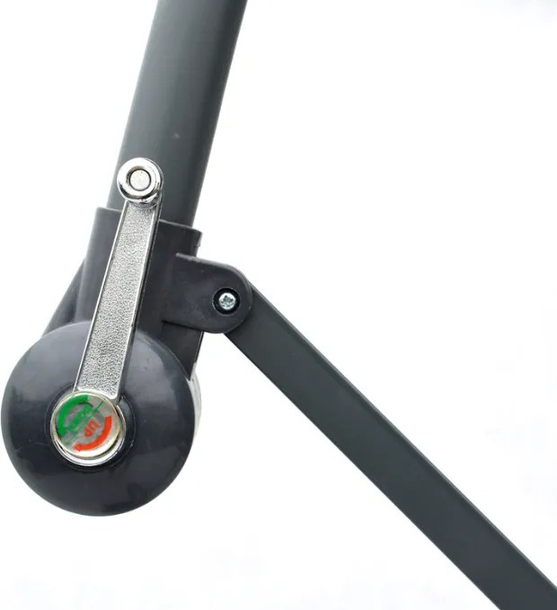 Parasol metal ø 350 cm - brązowy