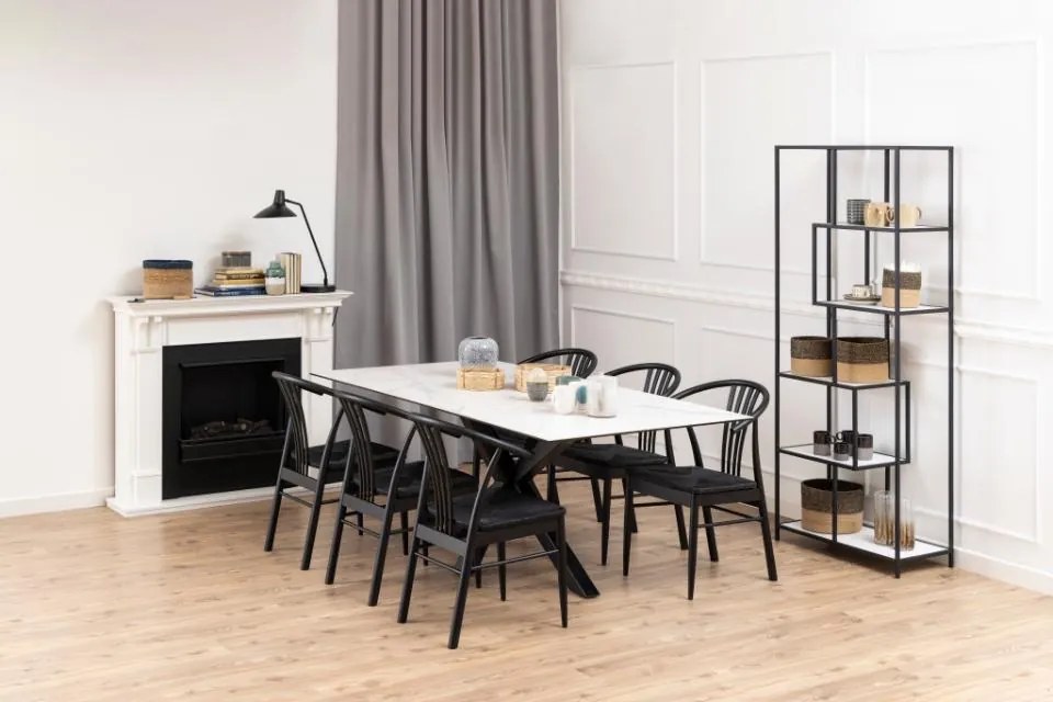 Biały stół z ceramicznym blatem Heaven 200x100