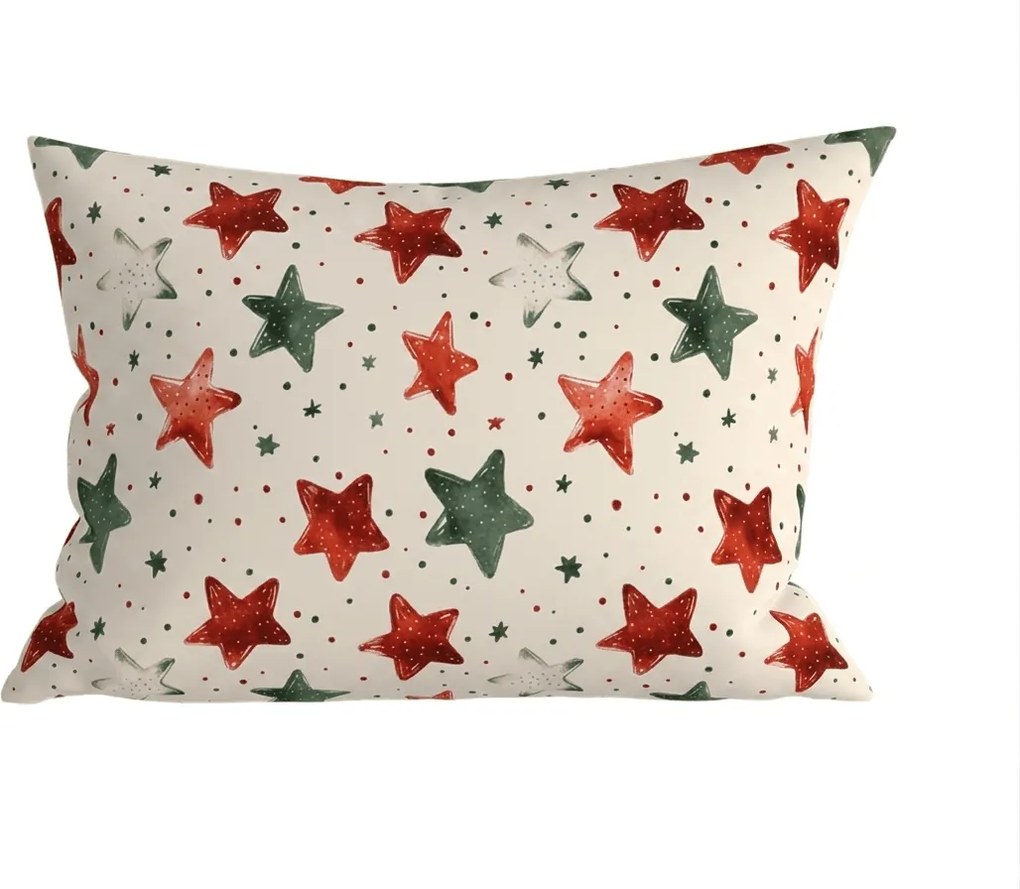 Poszewka na poduszkę z mikrofibry COLORFUL STARS 70x90 cm, kolorowy