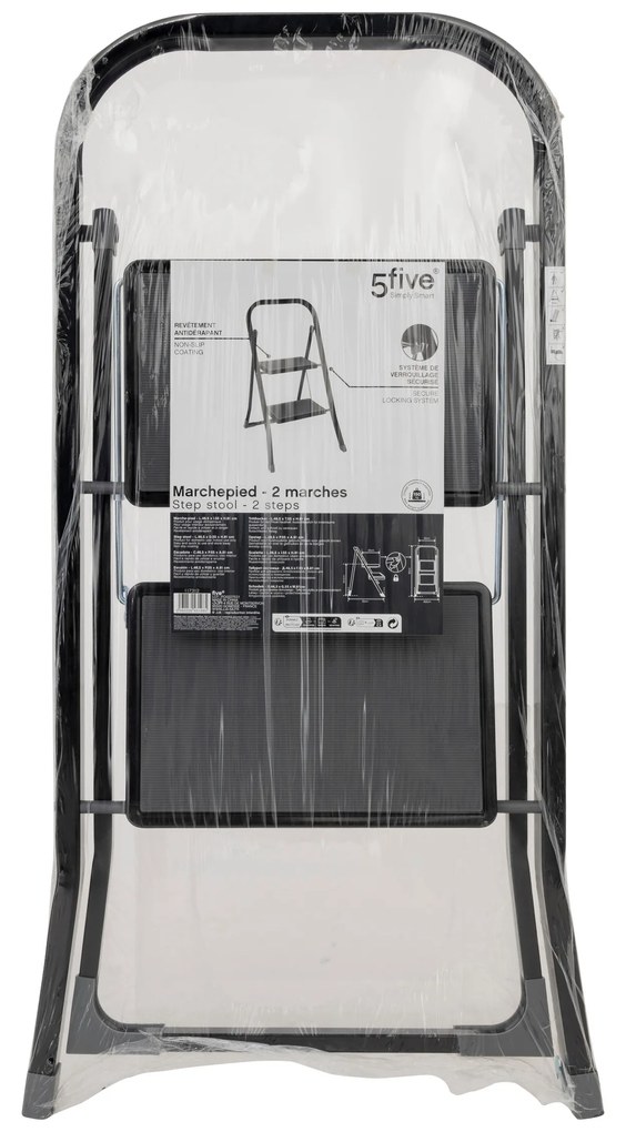 Drabina metalowa 2 stopniowa, 55 x 81 cm