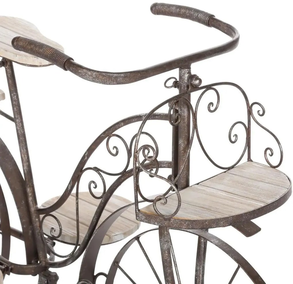 Metalowy kwietnik ROWER, 59 cm