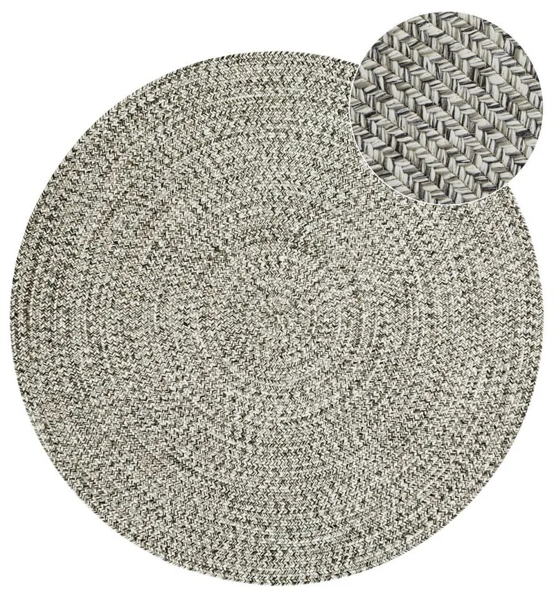 Szarobeżowy okrągły dywan odpowiedni na zewnątrz ø 150 cm – NORTHRUGS
