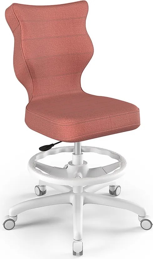 Ergonomiczne krzesło do biurka Petit White rozmiar 5 (146-176,5 cm) z podnóżkiem