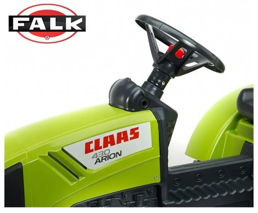 Falk duży traktor na pedały claas przyczepa