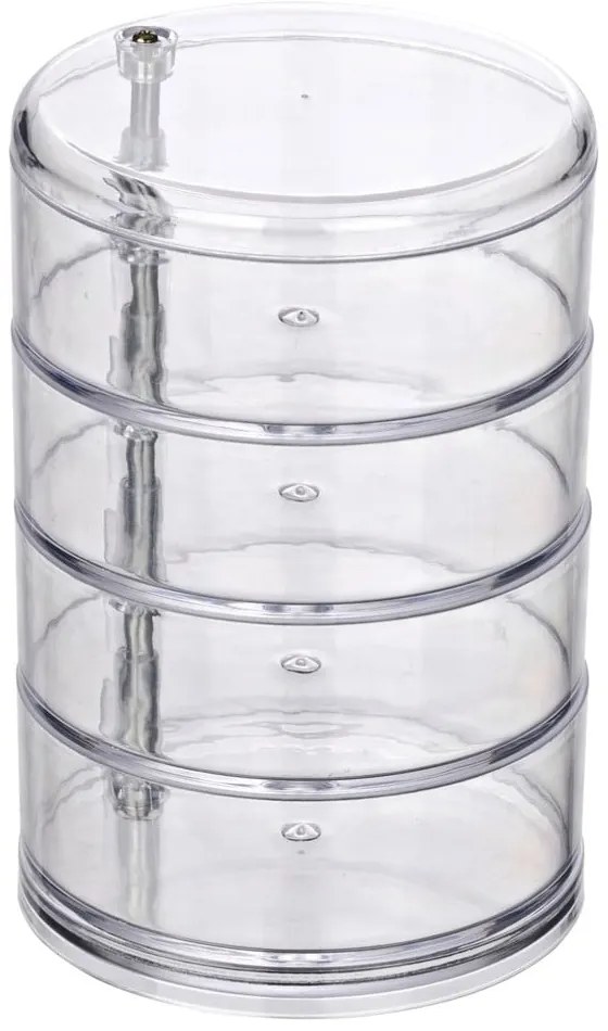 Pojemnik kosmetyczny z 4 przegródkami Wenko Transparent