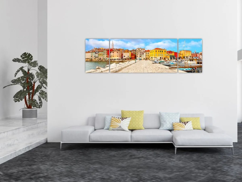 Obraz - Stare istryjskie miasto Poreč, Chorwacja (170x50 cm)