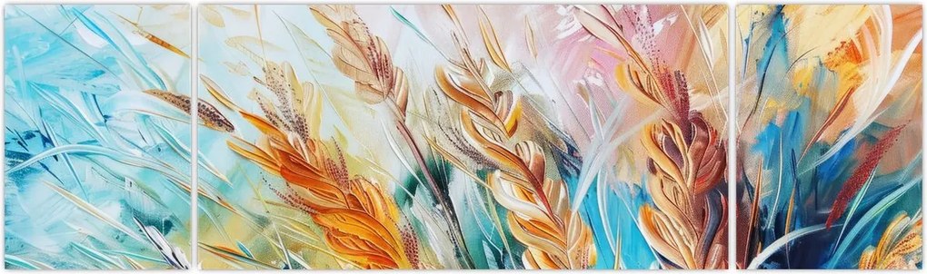 Obraz - Pszenica, abstrakcja (170x50 cm)