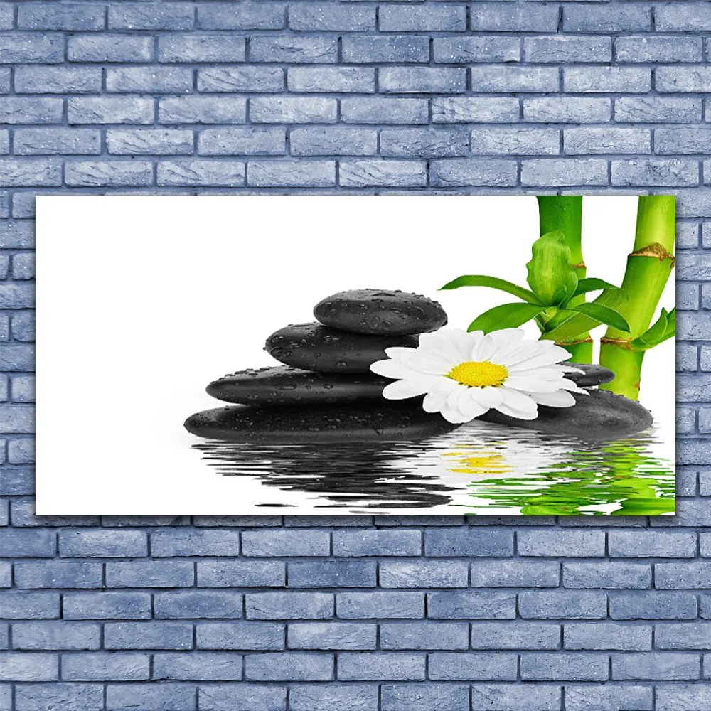 Obraz canvas Harmonijna Kompozycja Zen z Bambusem