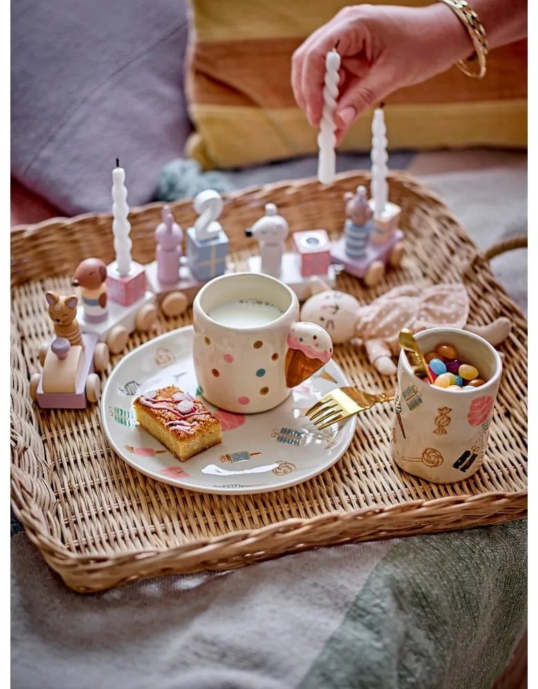 Beżowy ceramiczny kubek dla dzieci 255 ml Creamy – Bloomingville Mini