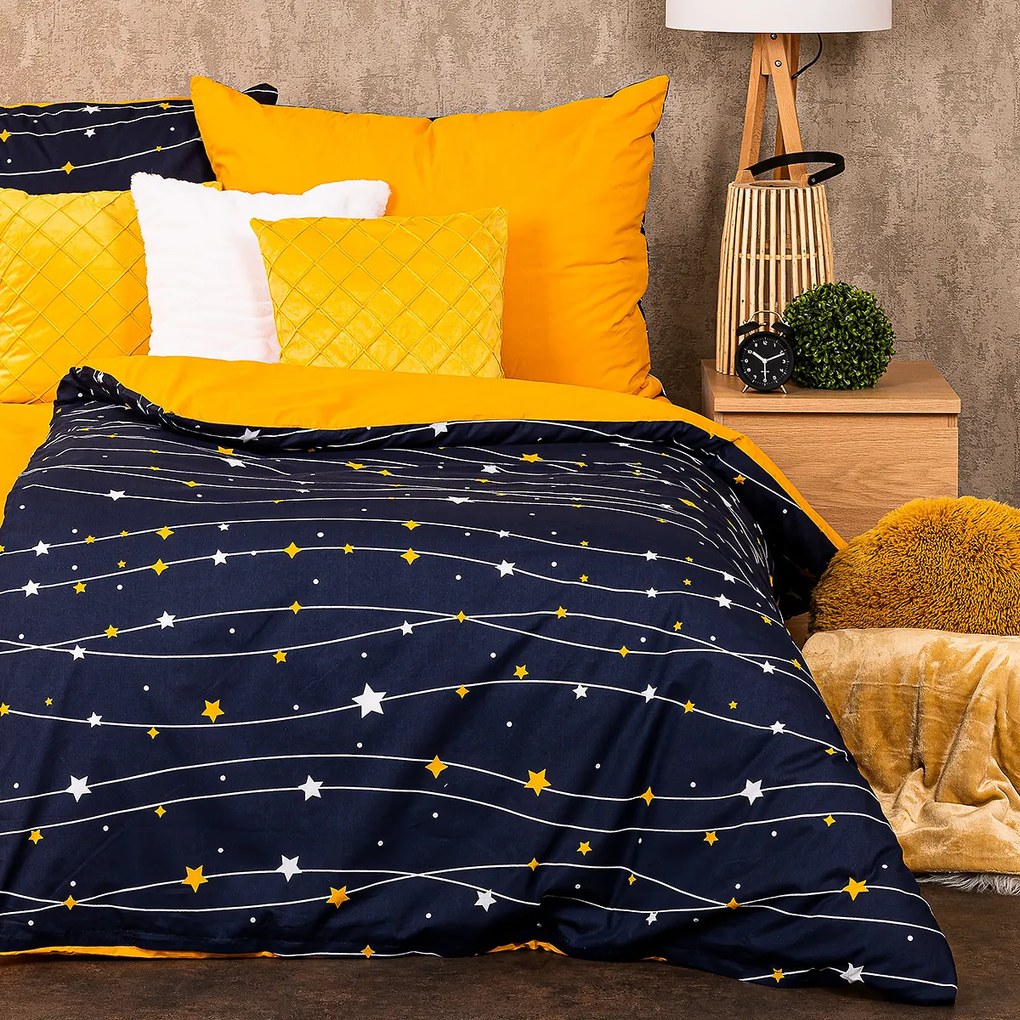 4Home Pościel bawełniana Night sky, 140 x 200 cm, 70 x 90 cm, 140 x 200 cm, 70 x 90 cm