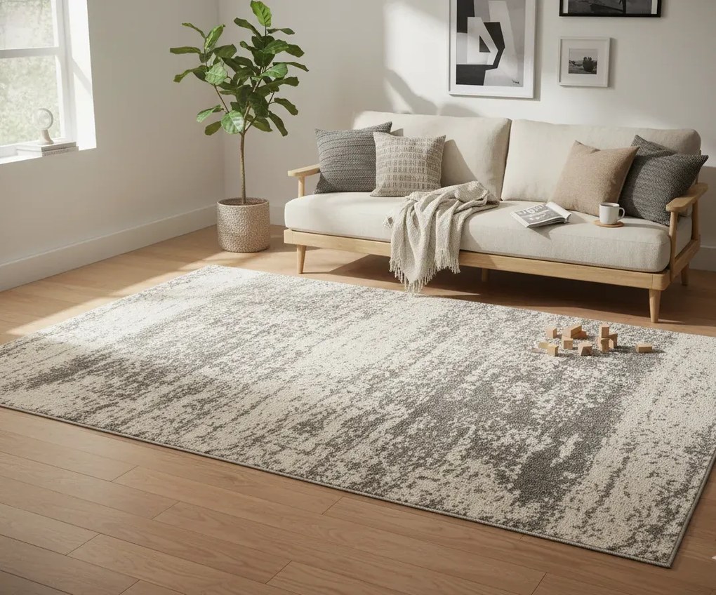 Nowoczesny dywan przecierany do salonu loft E6-P63