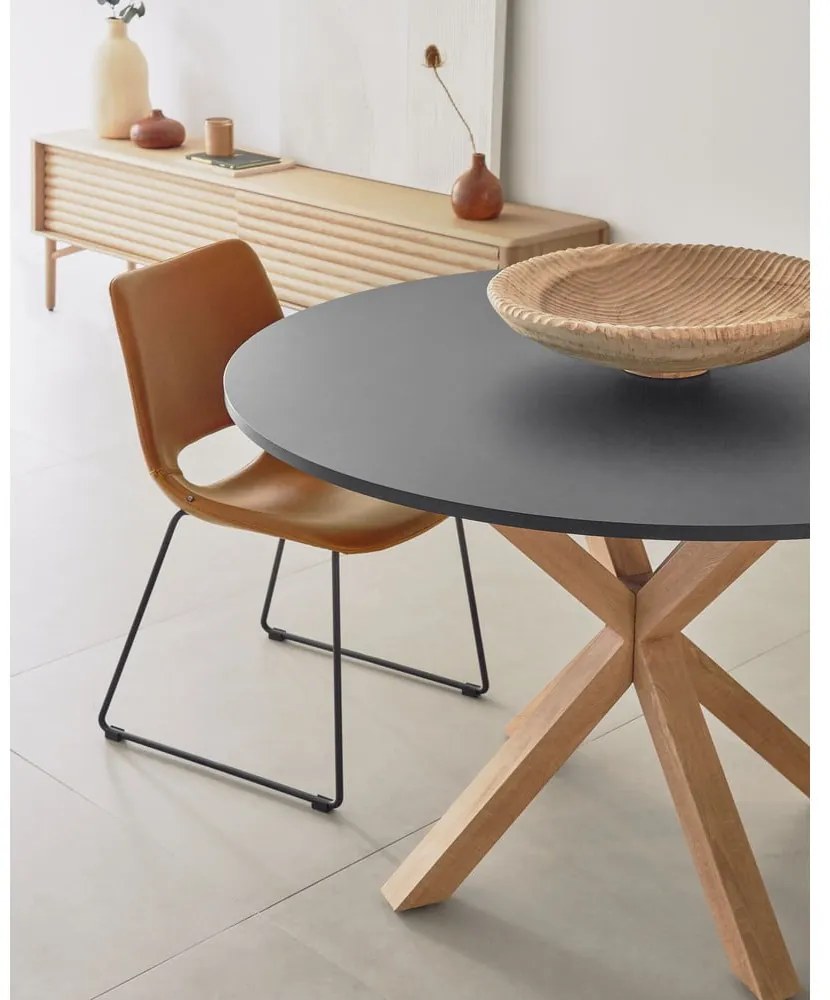 Okrągły stół ze szklanym blatem ø 120 cm Argo – Kave Home