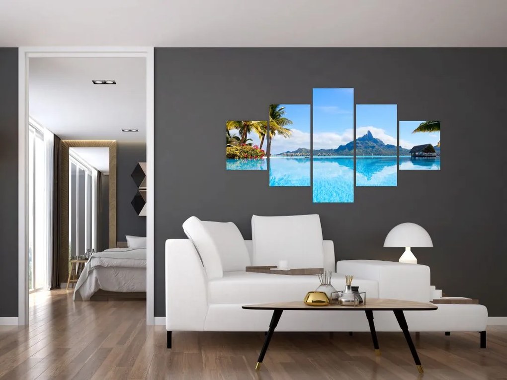 Obraz  - Bora-Bora, Polinezja Francuska (125x70 cm)