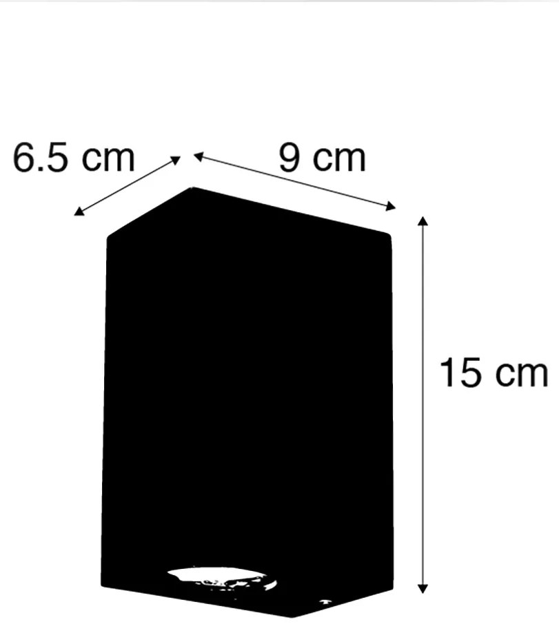 Zestaw 4 inteligentnych lamp ściennych brązowo-rdzawych IP44 w tym 2 GU10 - Baleno