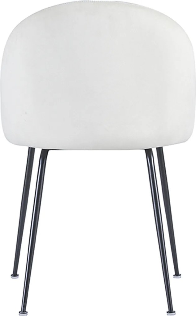 Zestaw 4 Krzese Black Dalnia Aksamitne