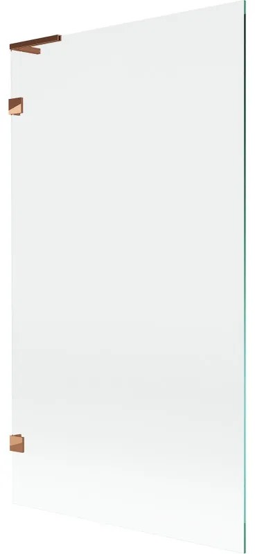 Mexen Lunar L parawan nawannowy 1-skrzydłowy 100 x 150 cm, transparent, różowe złoto - 897L-100-000-60-00