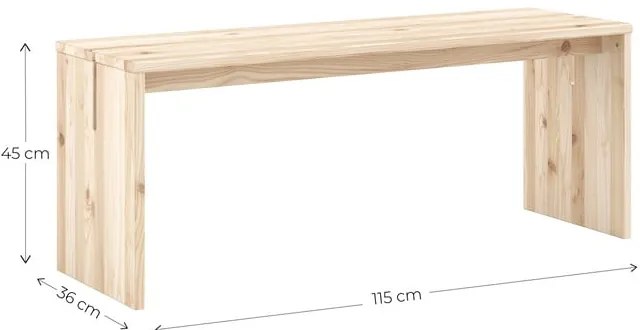 Ławka w naturalnym kolorze Join-In – Karup Design