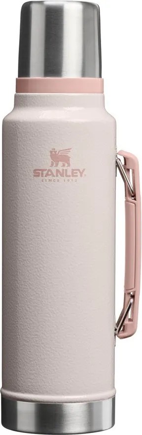 Jasnoróżowy termos ze stali nierdzewnej 1,4 l Legendary Classic Bottle Hammertone Rose Quartz – Stanley