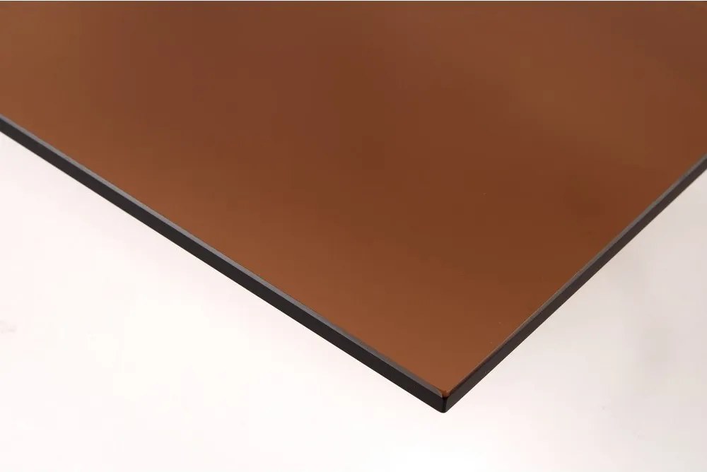 Brązowy stalowy okrągły stolik ø 45 cm Dunsley – Actona