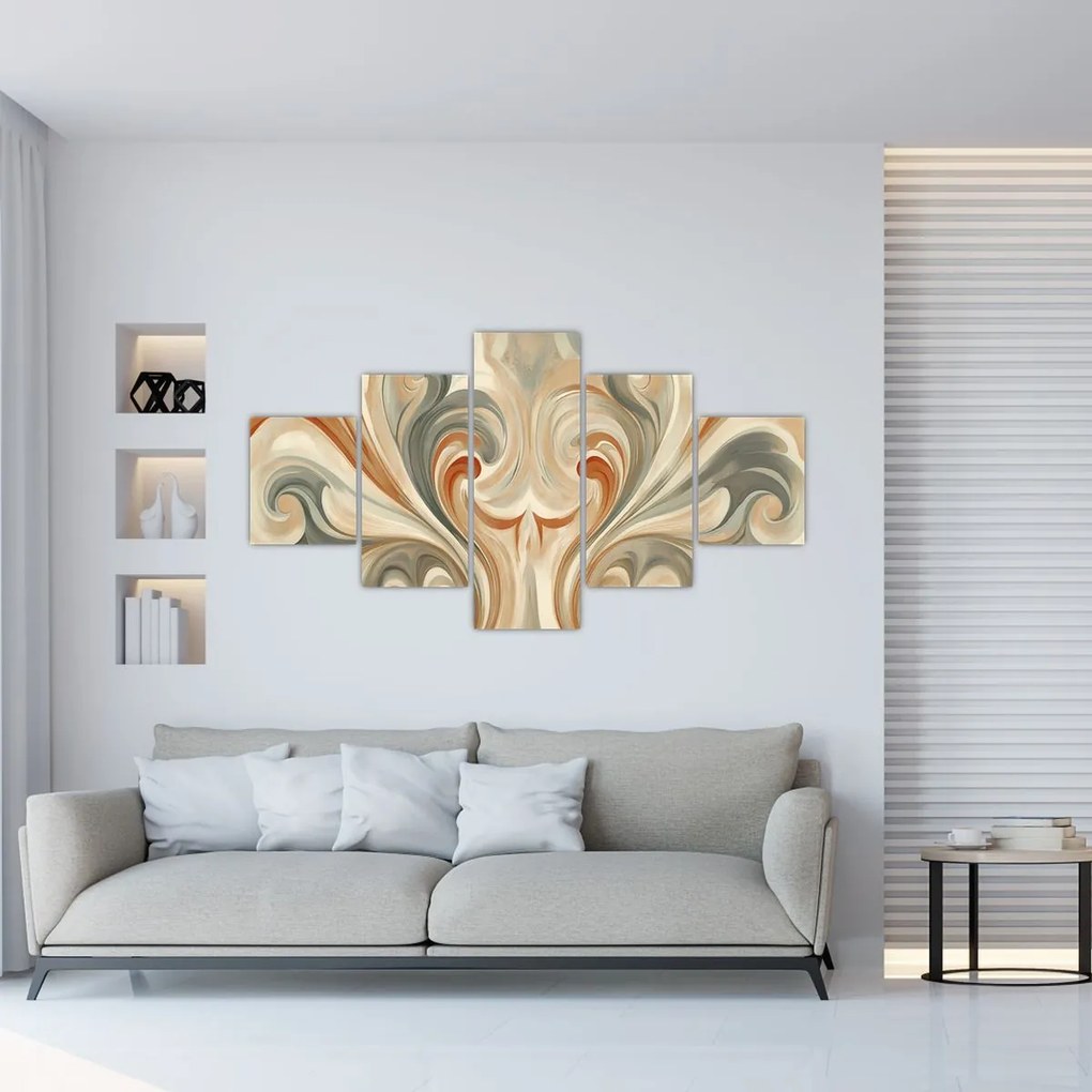 Obraz - Wiry w ziemistych barwach (125x70 cm)