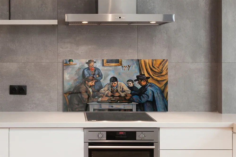 Szklany Panel Gracze w Karty - Paul Cézanne
