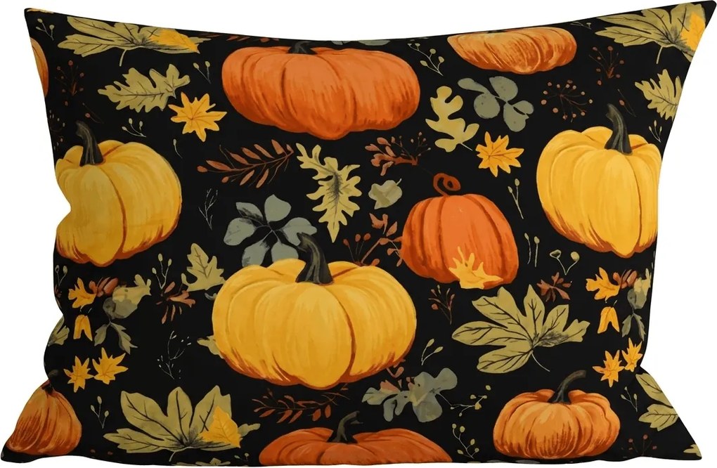 Poszewka na poduszkę z mikrofibry ORANGE PUMPKINS 70x90 cm, kolorowy