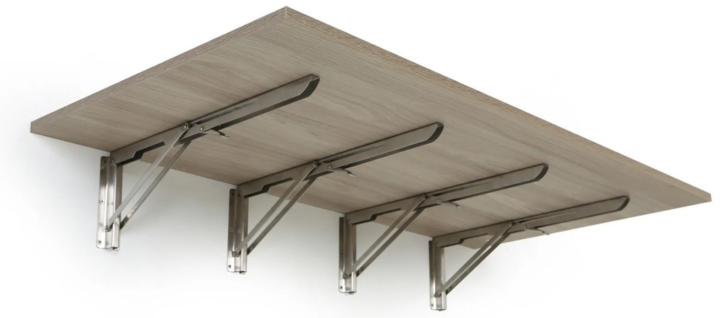 Stół składany na ścianie, 120x60 cm, nośność 60 kg, dąb naturalny