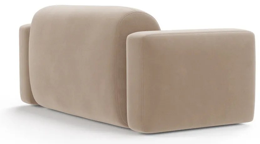 Beżowa aksamitna sofa 180 cm Strino – Cosmopolitan Design