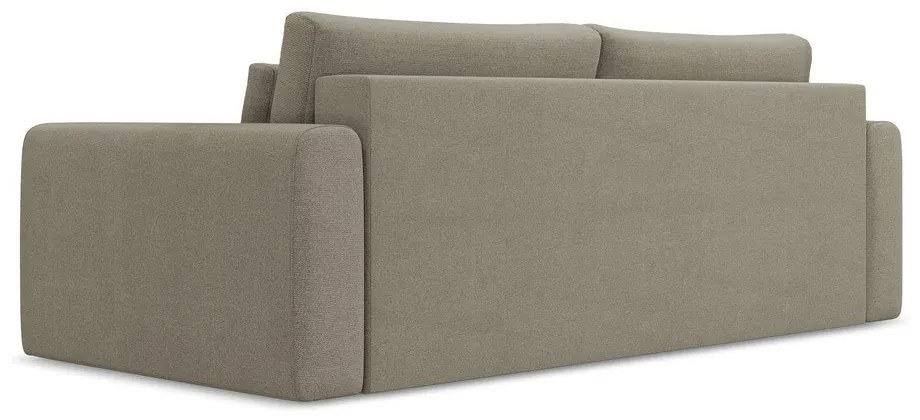 Jasnobrązowa rozkładana/ze schowkiem sofa 238 cm Kapua – Makamii