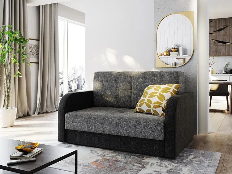 Sofa rozkładana szary + grafit - Oves 4X