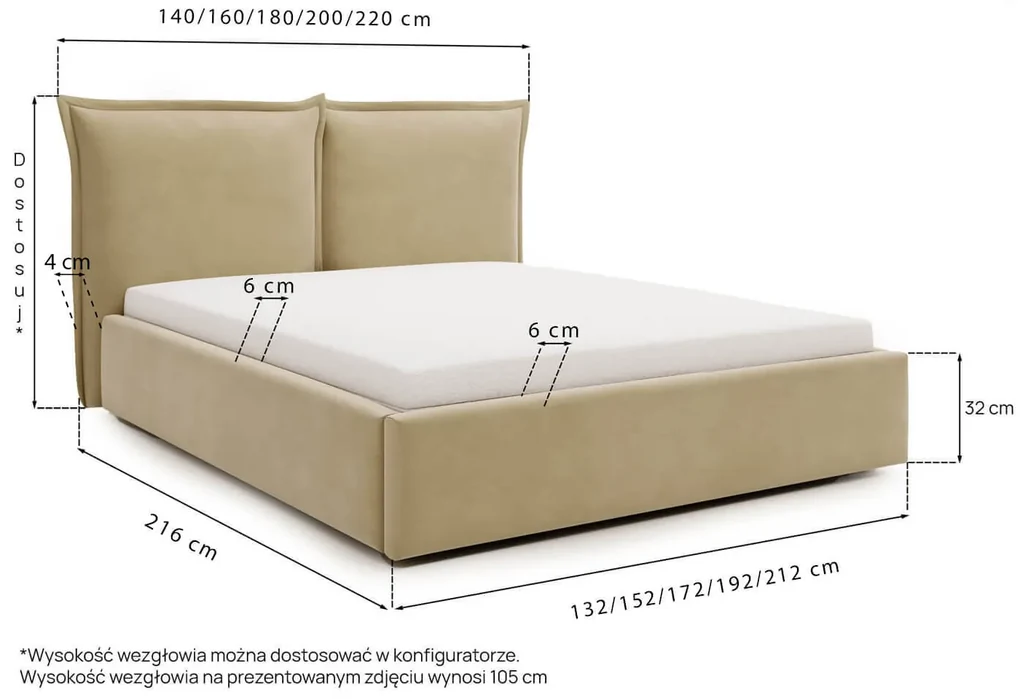 Łóżko Pillow