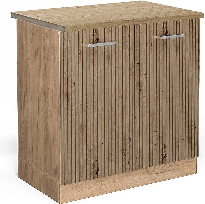 Szafka pod zlew dąb rzemieślniczy 80x60x81.6 r-line