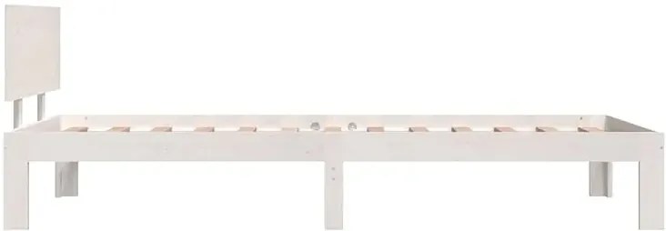 Białe pojedyncze łóżko drewniane 90x200 N2-N20