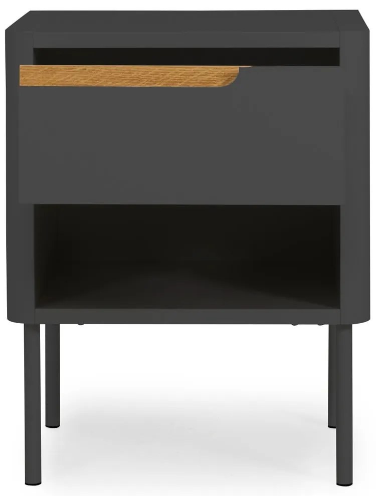 Antracytowa szafka nocna Tenzo Switch