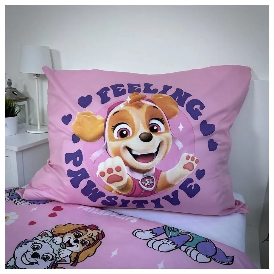 Dziecięca pościel jednoosobowa z mirowłókna 140x200 cm Paw Patrol – Jerry Fabrics