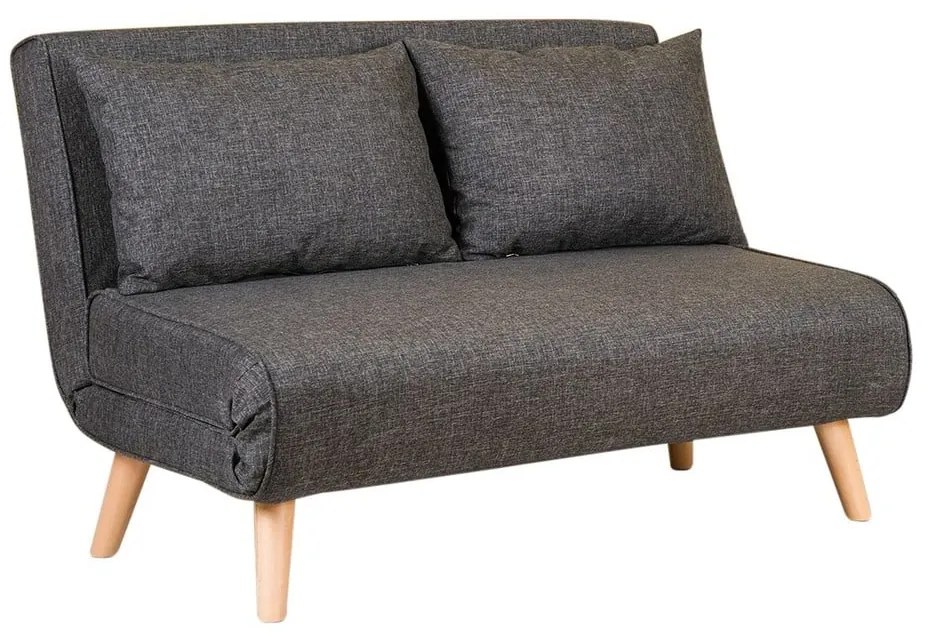 Ciemnoszara rozkładana sofa 120 cm Folde – Artie