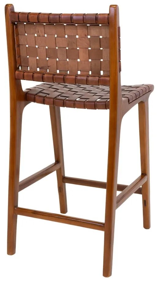 Brązowy hoker z drewna tekowego 101 cm Perugia – House Nordic
