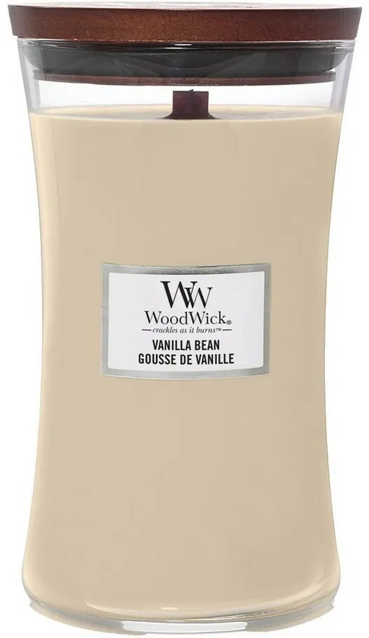 WoodWick Świeca zapachowa w dużym słoiku VanillaBean, 609 g