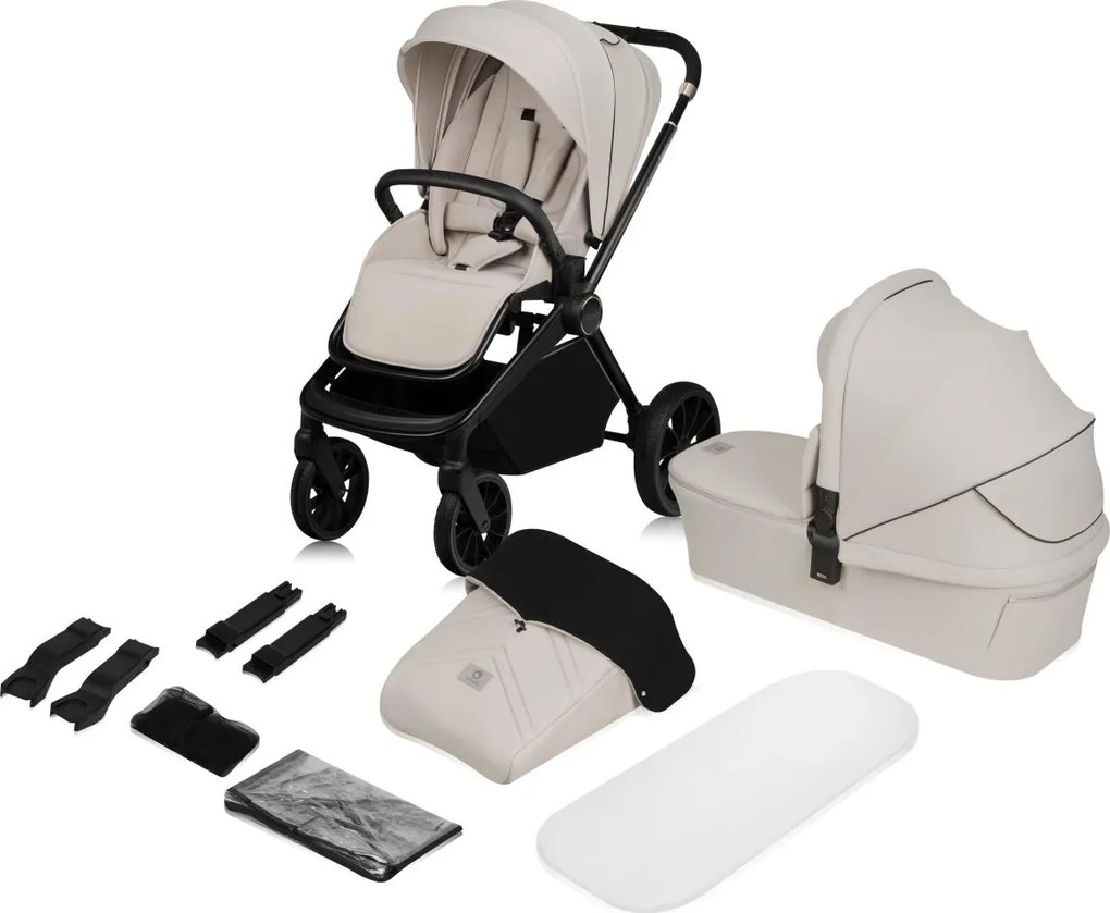 Lionelo - Wózek kombinowany 2w1 MIKA PLUS Beżowy (Sand)