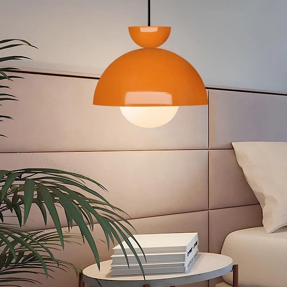 Lampa wisząca z metalowym kloszem ø 25 cm Arta – Opviq lights