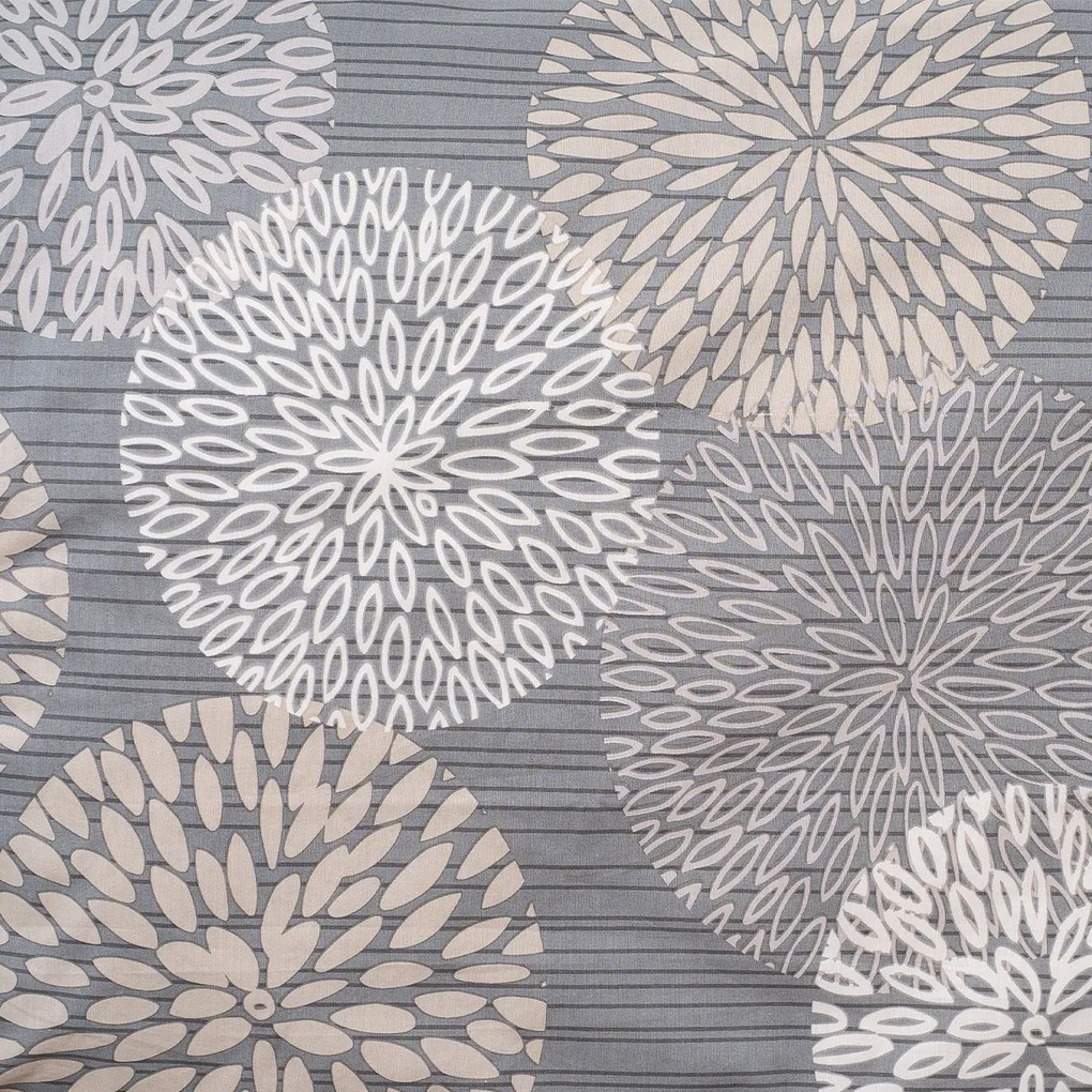 4Home Bawełniana pościel Grey Petals, 160 x 200cm, 70 x 80 cm, 160 x 200 cm, 70 x 80 cm