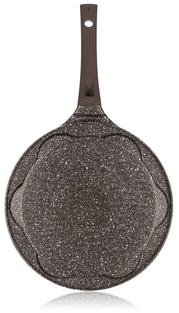 Banquet Patelnia do racuchów z powierzchnią nieprzywierającą Granite Brown Smile, 26 cm