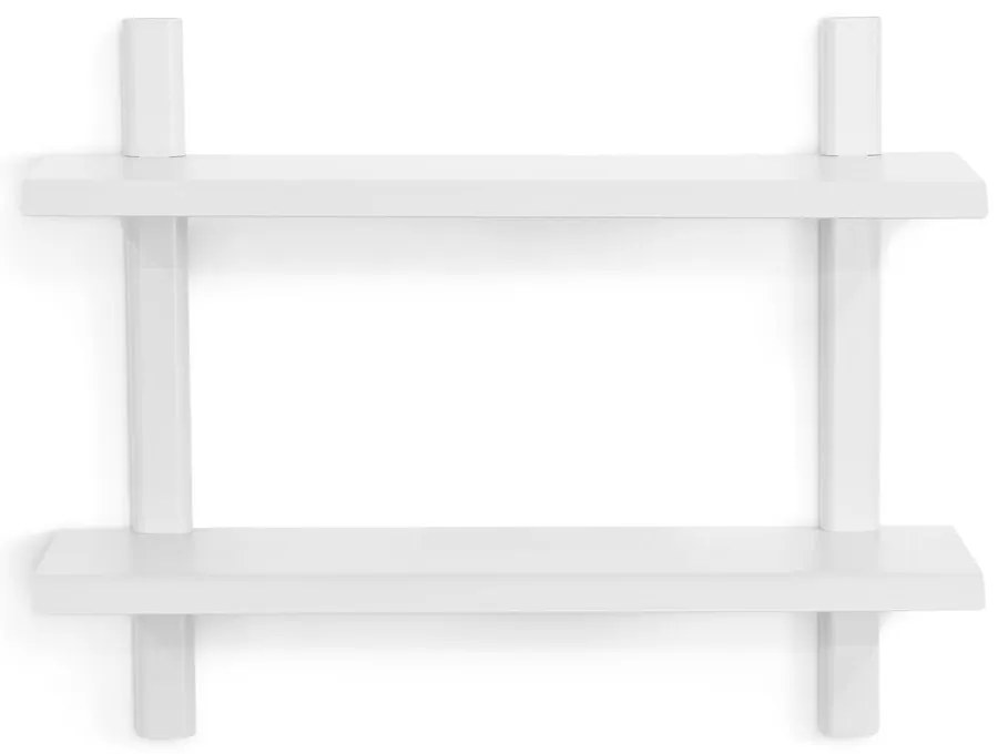 Biała wielopoziomowa metalowa półka 60 cm Hola – Spinder Design