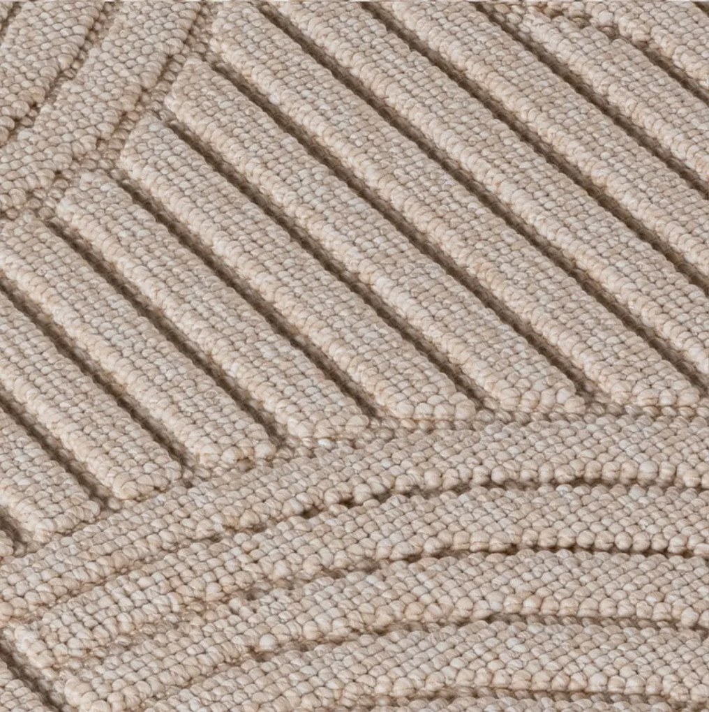 Dywan nowoczesny Helix Geometria beżowy 60 cm x 110 cm