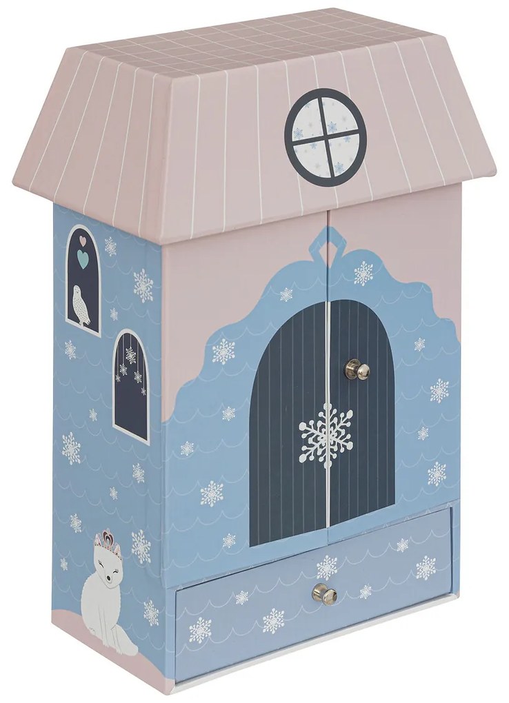 Kartonowy kuferek na drobiazgi do pokoju dziecięcego