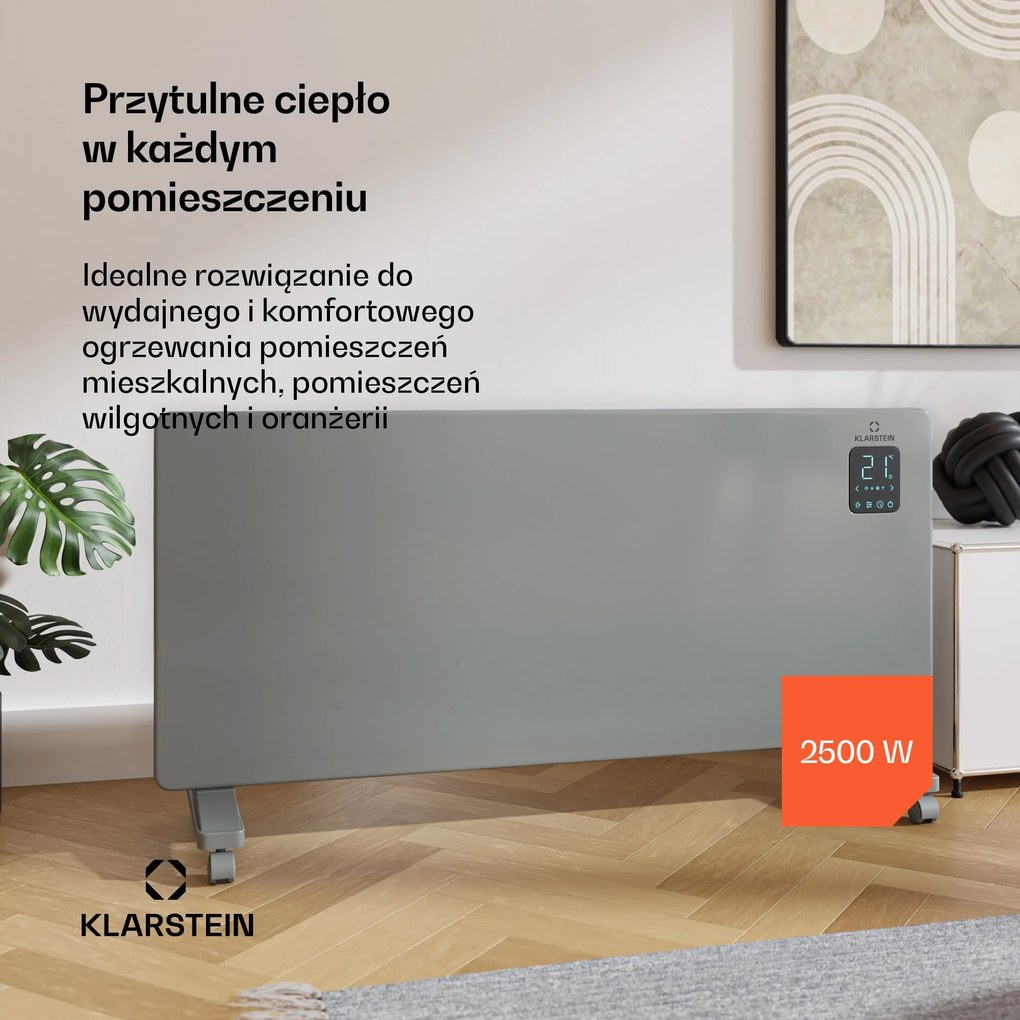 Klarstein Bansin Smart 2500W 25m² Konwektor Szary