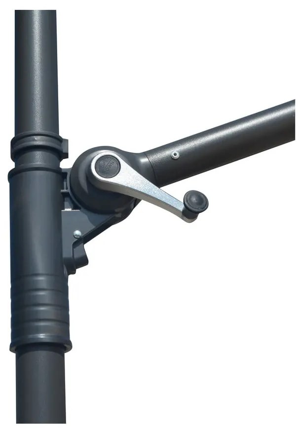 Ciemnoszary parasol ogrodowy ø 300 cm Roja – Rojaplast