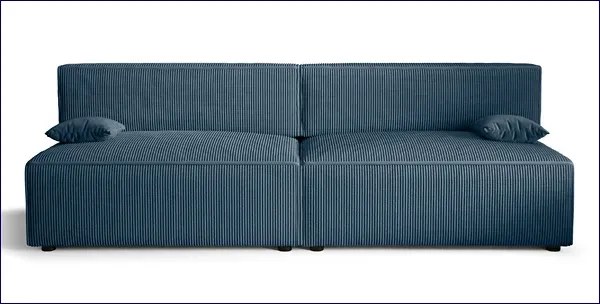 Niebieska rozkładana sofa - Lider 3X
