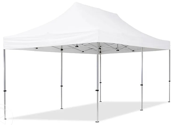 TOOLPORT 3x6 m Namiot Ekspresowy, ECONOMY Alu 32mm, ze ścianami bocznymi, okna panoramiczne, biały - (59033)
