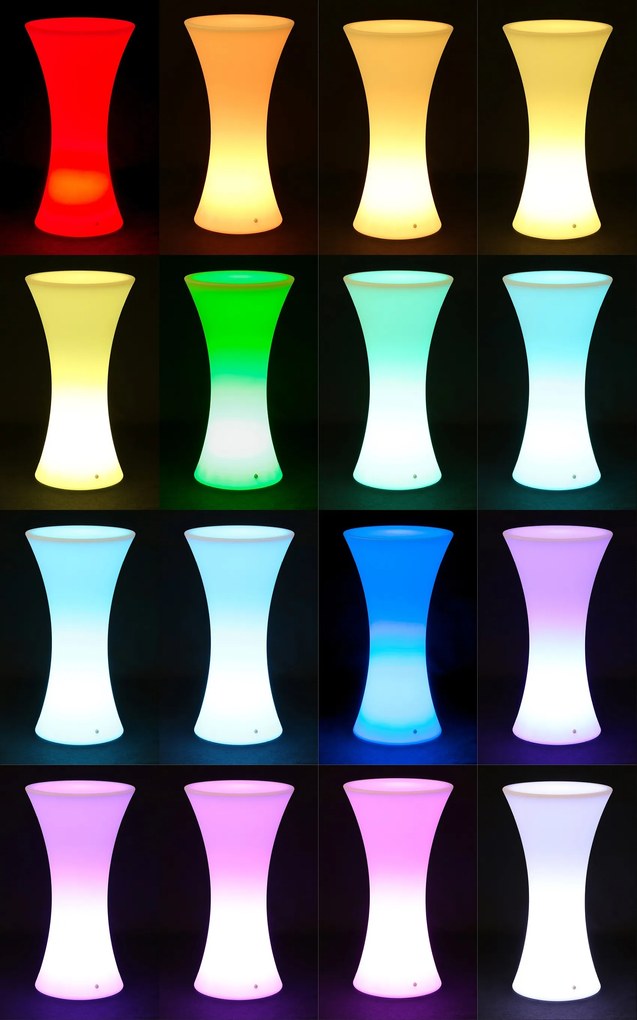 Podświetlany taboret LED, 30 x 30 x 30 cm